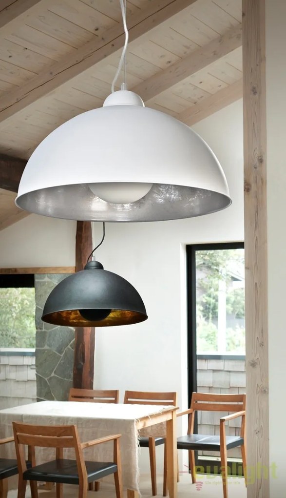 Lustra/Pendul metalic design modern 53cm TOMA BLACK
