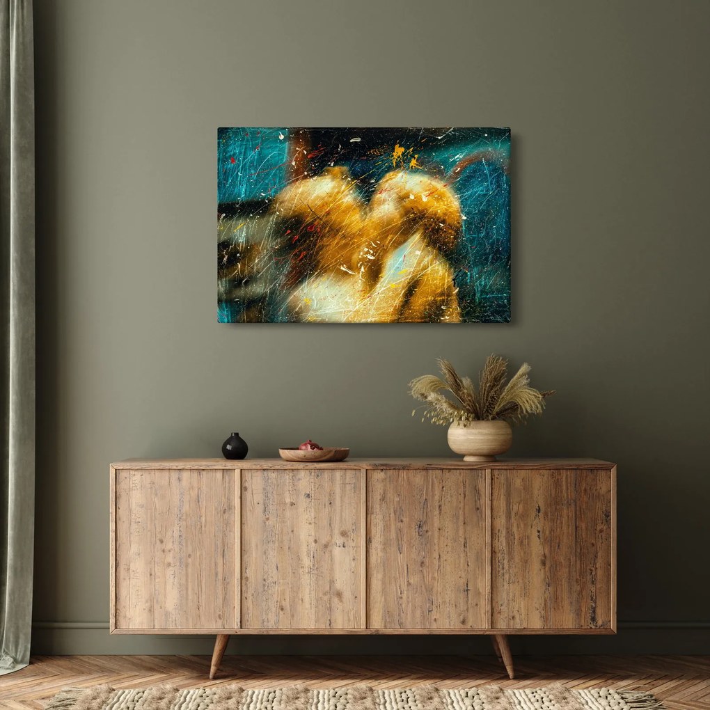 Tablou - Îngerii sărutăndu-se (90x60 cm)