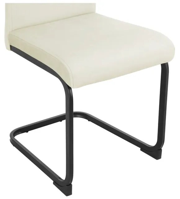 Scaune de dining crem 2 buc. din catifea Sia – Støraa