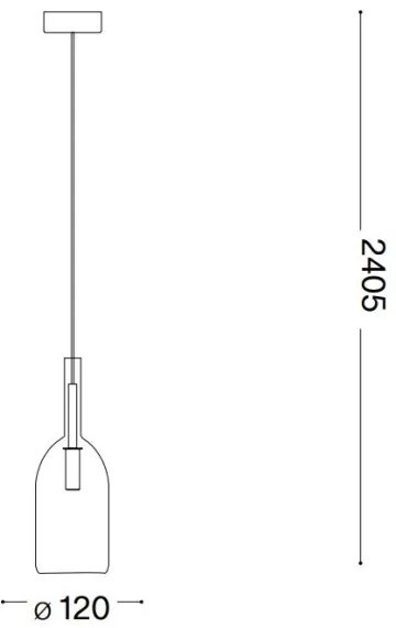 Lustră LED pe cablu Ideal Lux EMPIRE 1xG9/3W/230V