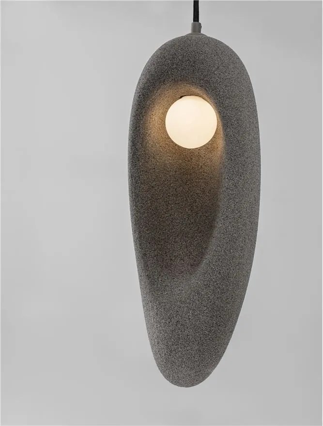 Pendul design modern, Stone Gray, TEMPUS, 18x48cm