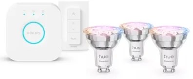 Set de bază Philips Hue WACA 3xGU10/4,7W 2200-6500K + dispozitiv de conectare