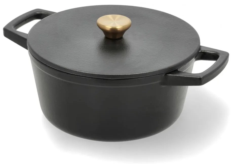 Oală cu capac din fontă 3,6 l adecvată pentru plita cu inducție – Holm