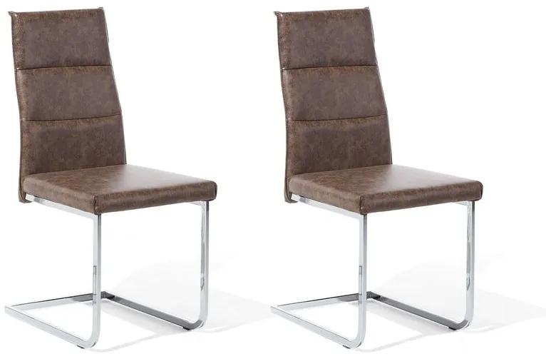 Zondo Set 2 buc. scaune pentru sufragerie Redford (maro deschis). Promo -21%. 1009876