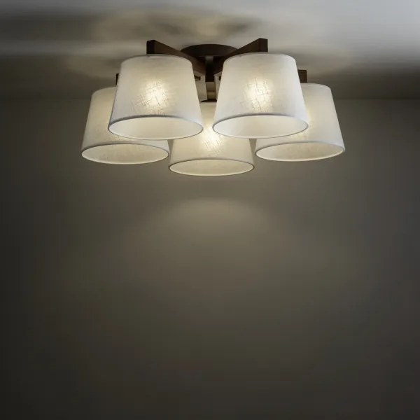 Brilagi - Lustră aplicată LATTE 5xE27/15W/230V pin/alb