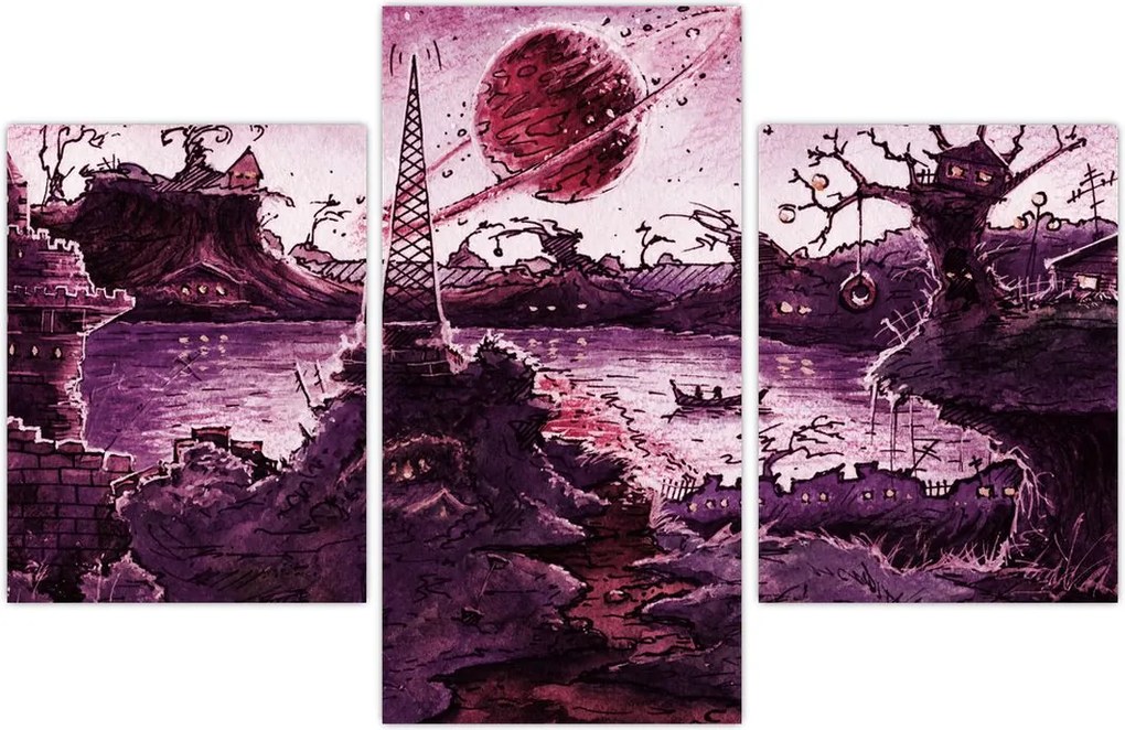 Tablou - Sat fermecat (90x60 cm)