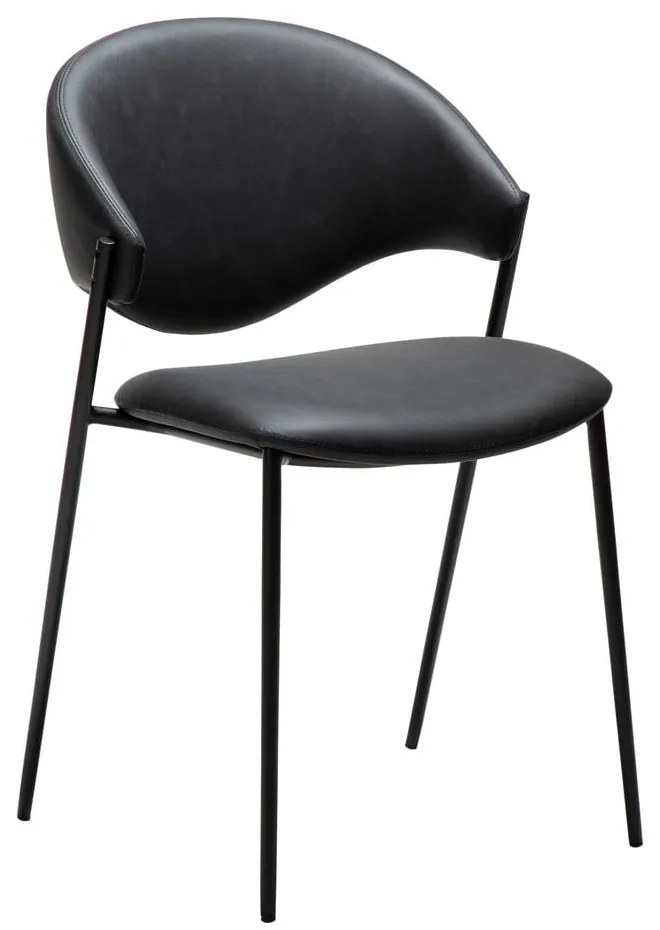 Scaun de dining negru din imitație de piele Zone – DAN-FORM Denmark