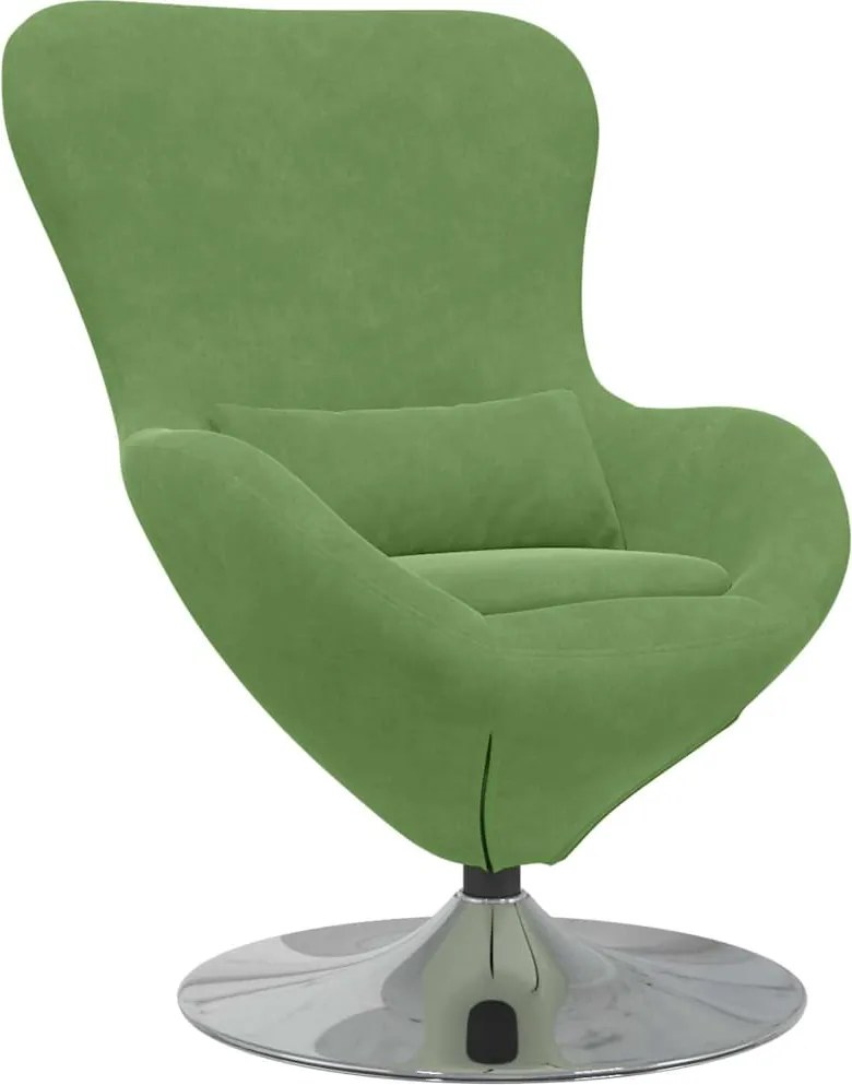vidaXL Fotoliu ou Verde deschis Catifea