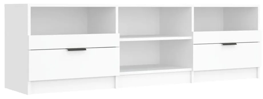 811457 vidaXL Comodă TV, alb, 150x33,5x45 cm, lemn prelucrat