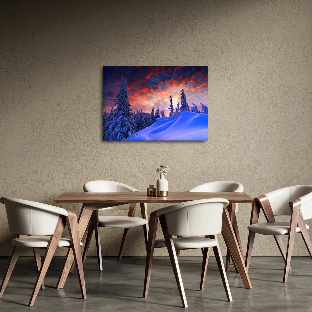 Tablou - Amurg dev iarnă (70x50 cm)