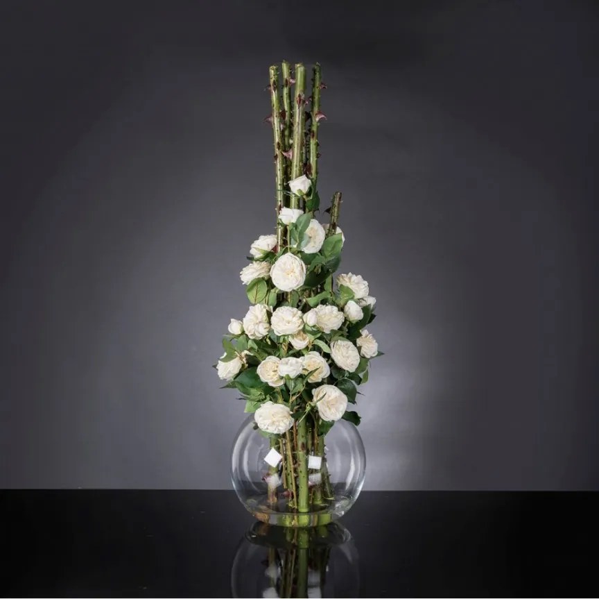 Aranjament floral mare design LUX PENELOPE COLUMN ROSES 1142278.95