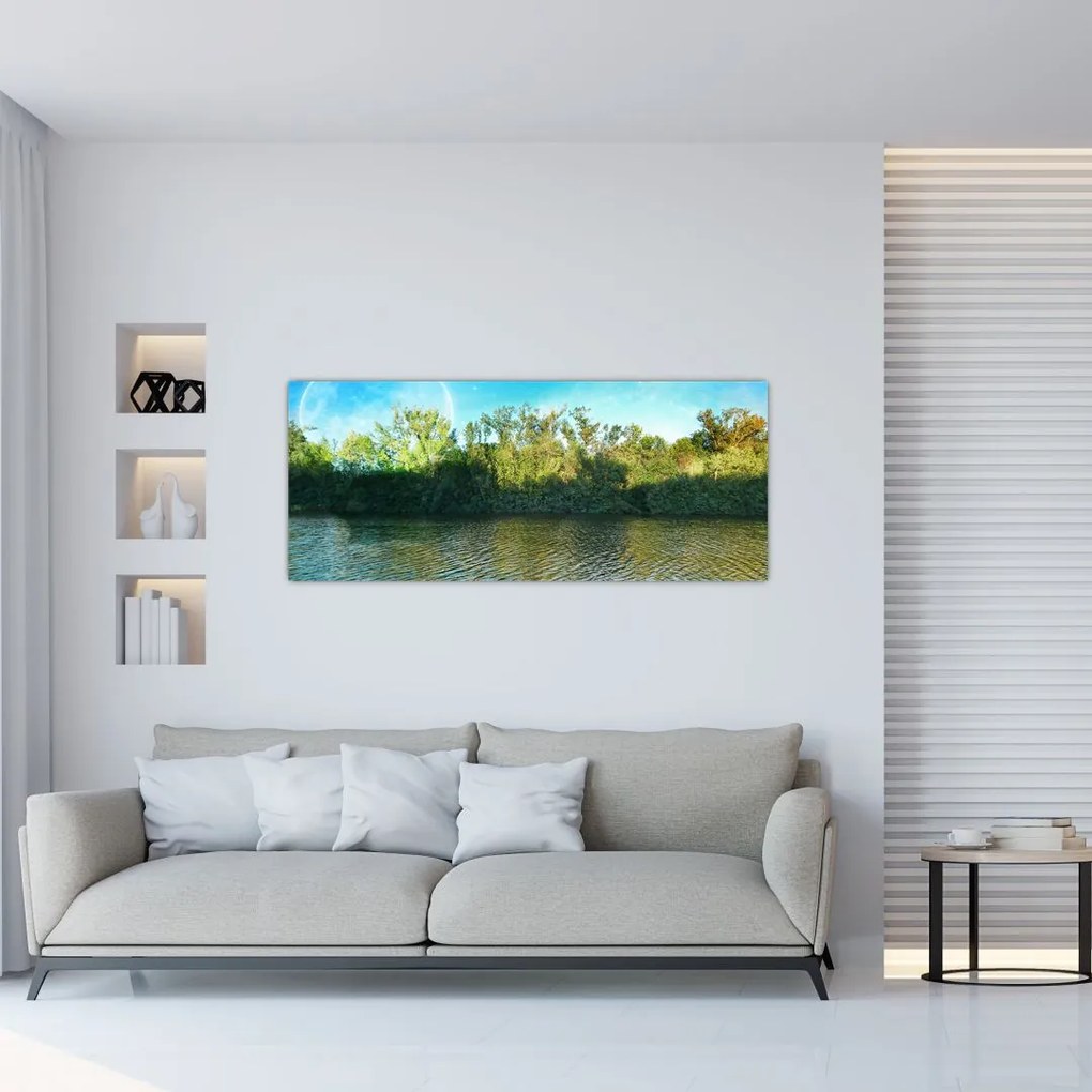 Tablou - lac (120x50 cm)