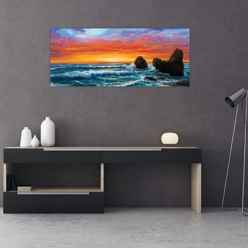 Tablou - Apus de soare (120x50 cm)