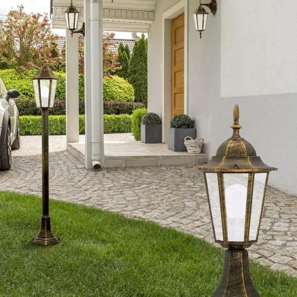 Corp de iluminat exterior 1xE27/20W/230V IP43 patină