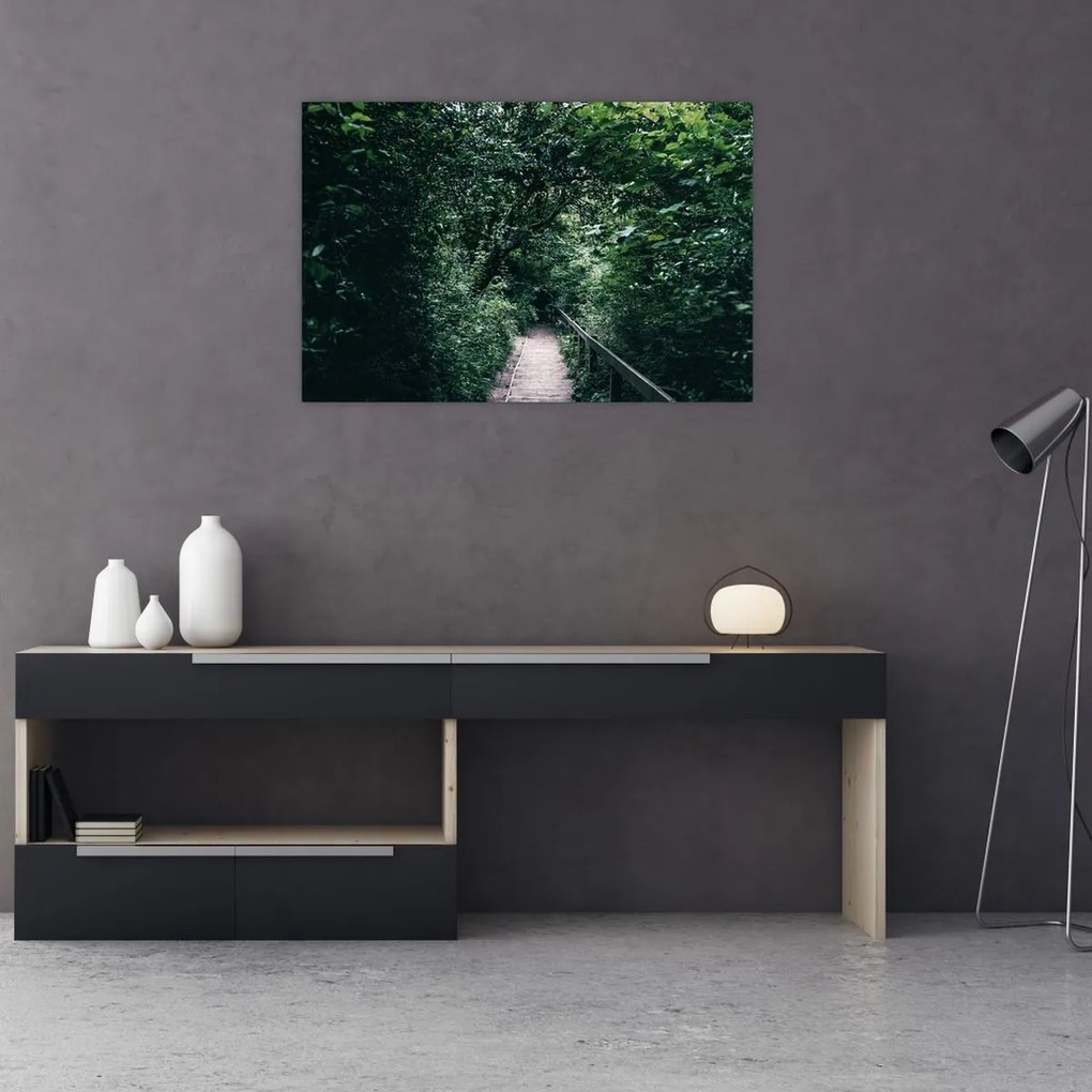 Tablou - Drumul prin pădure (90x60 cm)
