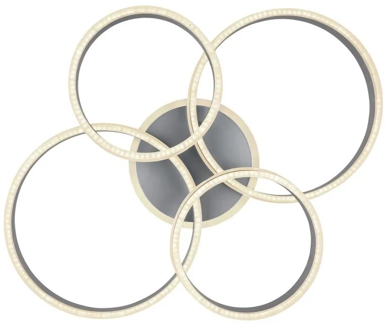 Plafoniera LED dimabila cu telecomanda design modern Rubio gri
