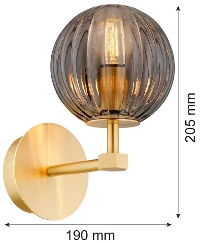 Lampă de masă Argon 8508 PALOMA 1xE14/7W/230V auriu/negru