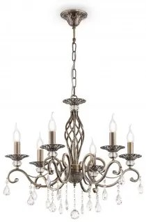Lustra clasica 6 becuri E14 RC247-PL-06-R GRACE Maytoni
