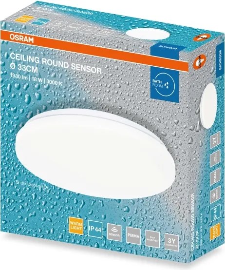 Osram - Plafonieră LED pentru baie CEILING ROUND LED/18W/230V Ø 33 cm IP44 albă