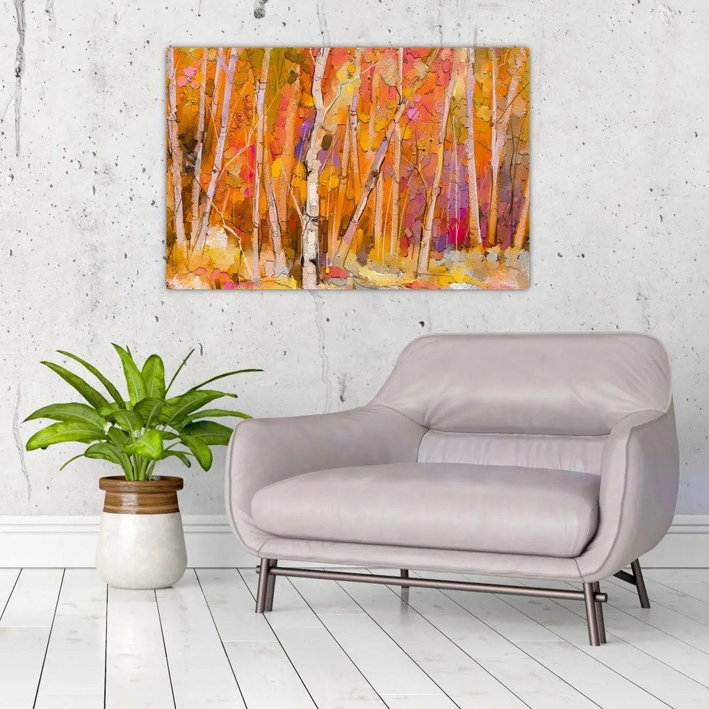Tablou - Pădurea toamna (90x60 cm)