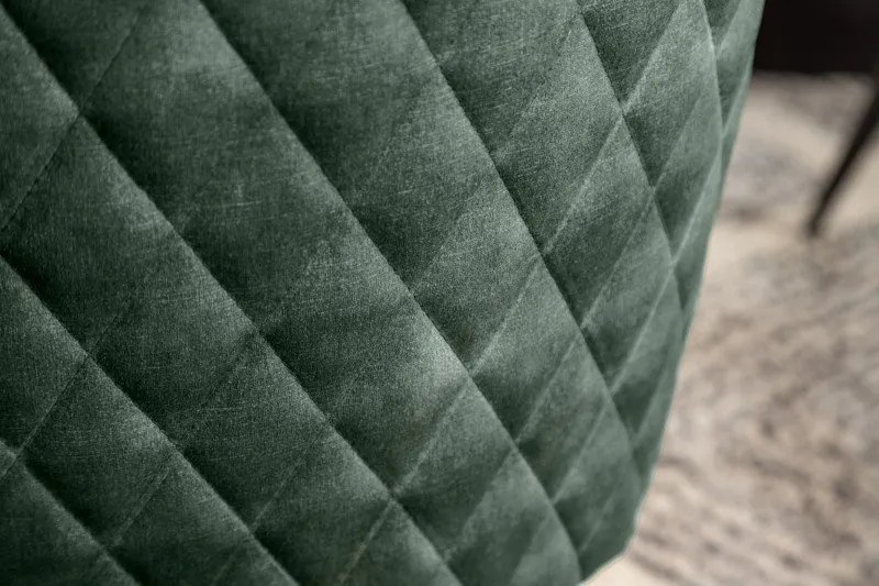 Set 2 scaune moderne pivotante Euphoria verde inchis