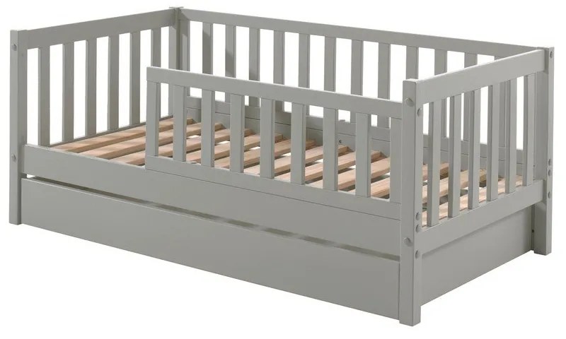 Sertar pentru sub pat de copii gri 70x140 cm Peuter – Vipack