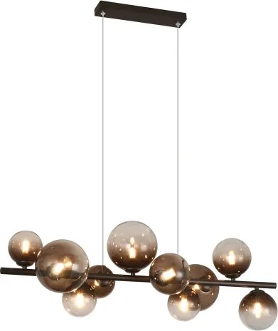 Brilagi - Candelabru LED suspendat pe cablu MILLA 10xG9/3W/230V maro/maro fumuriu