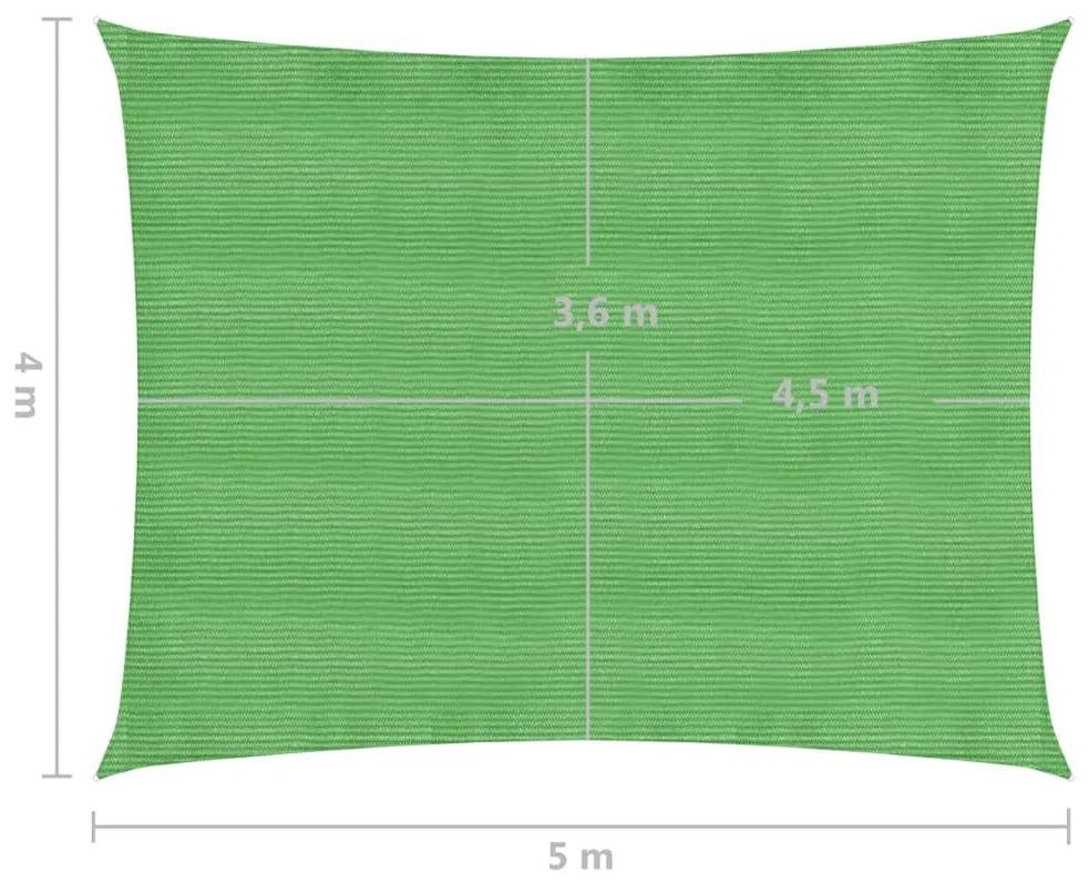 Panza parasolar, verde deschis, 4x5 m, HDPE, 160 g m   Lysegronn, 4 x 5 m