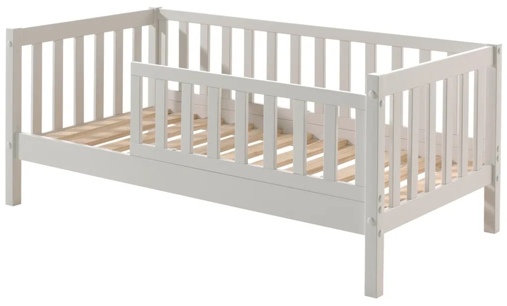 PEUTERBED 70 PAT PENTRU COPII MICI 70 X 140 CM ALB