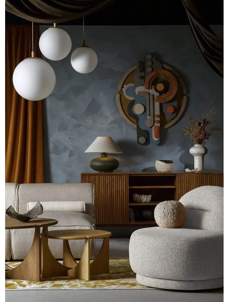 Fotoliu gri deschis Ovo – Miuform