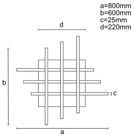 Lustră LED dimabilă aplicată LED/70W/230V 3000-6500K + telecomandă