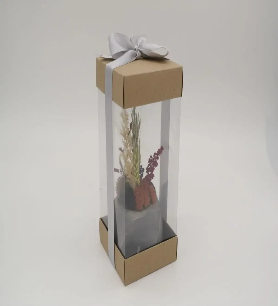 Ghiveci decorativ cu flori artificiale, homs seria A620,17x5.5x9 cm,30353