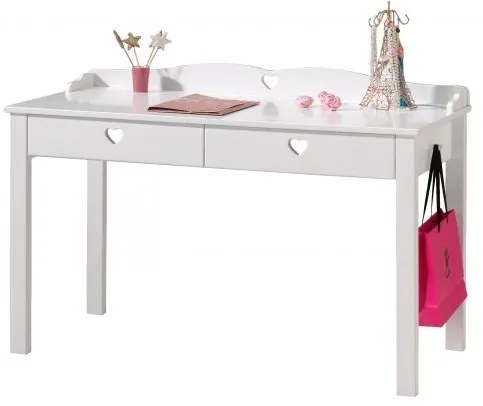 Set Mobilier Cameră Copii AMORI, 6 Piese, Alb, Stil Romantic – Vipack