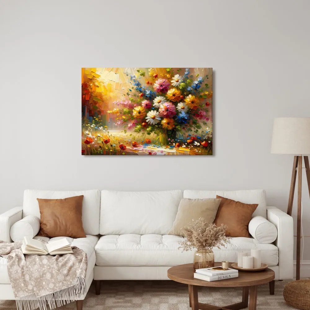 Tablou buchet multicolor