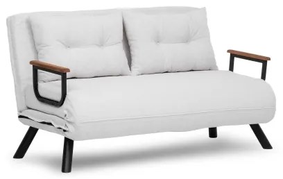 Canapea extensibilă 2 locuri QIRA, albă