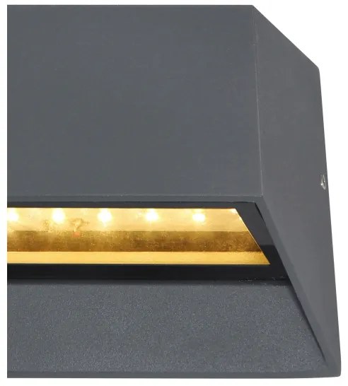 Aplică LED de exterior HONNA LED/7W/230V IP54 antracit Globo 34175