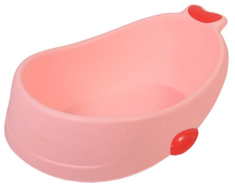 Cadita ergonomica pentru bebelusi si copii NOVOKIDS™ Zanzibar Minnie Tub , Baita bebe, Dimensiuni 73X60X49 cm, Suport anti alunecare, Supapa
