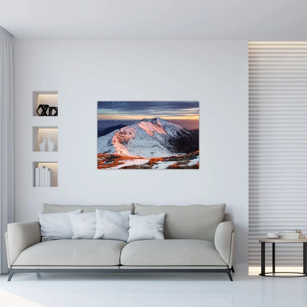 Tablou - Panoramă montană de iarnă II. (90x60 cm)