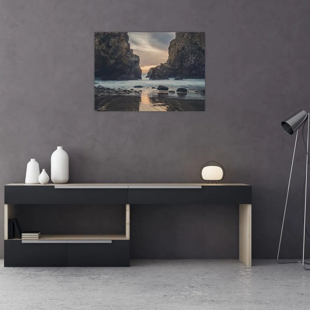 Tablou pe sticlă - În amurg (70x50 cm)