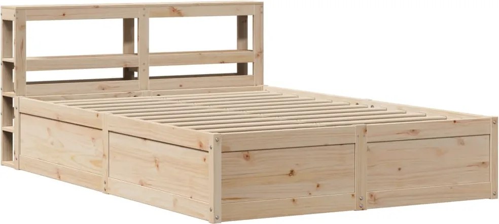 vidaXL Cadru de pat cu tăblie, 140x200 cm, lemn masiv de pin