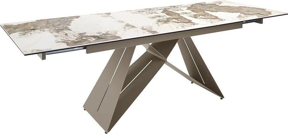 Masa extensibila deosebita design LUX Porcelain Marble 180-240cm