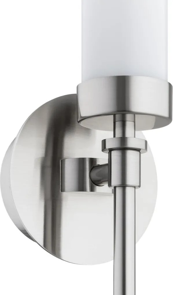 Aplica de perete stil elegant PRESTON nickel/sticla opal
