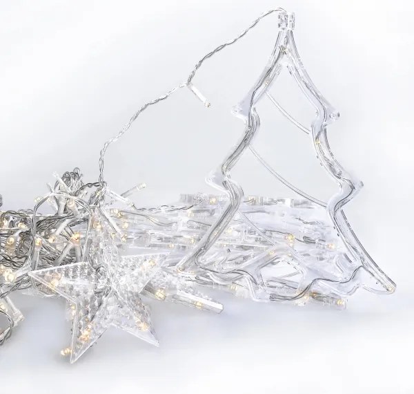 Perdea LED de Crăciun de exterior 138xLED/8 funcții 5m IP44 alb cald Brilagi