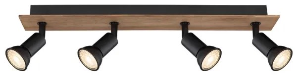 Spot DREW 4xGU10/35W/230V lemn/metal Globo 57998-4W