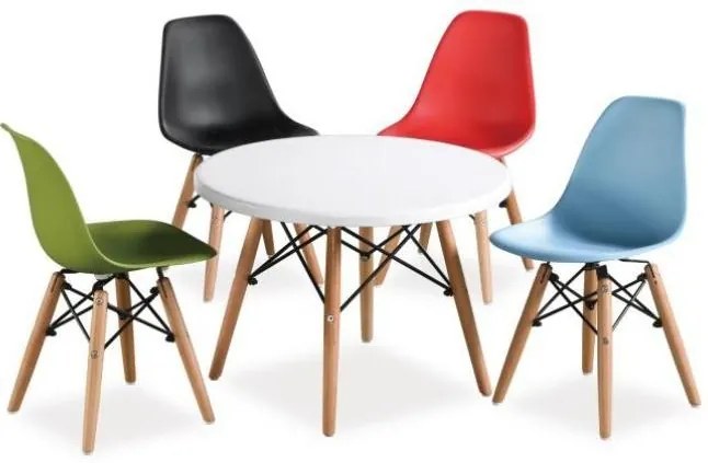 PROMOTIE Masa de dining alba OSLO 60x60cm a doua calitate