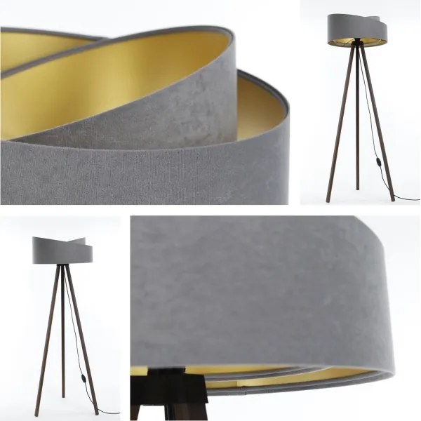 Lampadar GALAXY 1xE27/60W/230V gri/maro