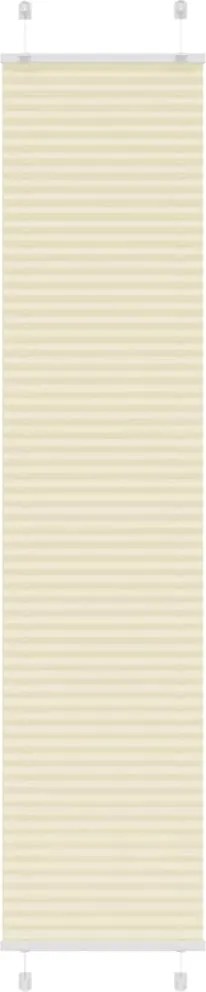 vidaXL Jaluză plisată Crem 40x200 cm Lățime țesătură 39,4 cm