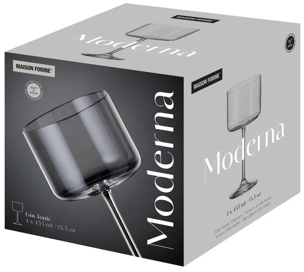 Set 4 pahare gin tonic 455ml, Moderna