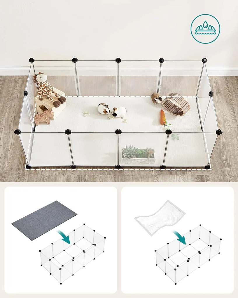 Incinta pentru animale mici NIBBLES, transparenta
