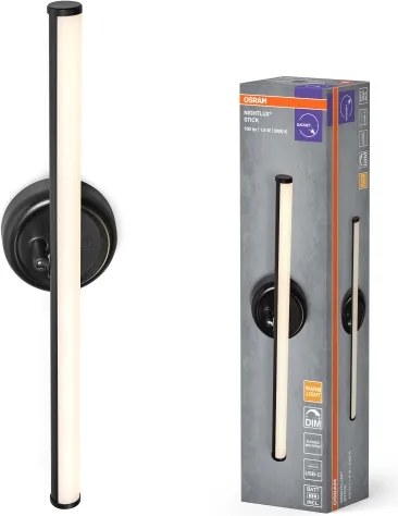 Osram - Aplică de perete LED reîncărcabilă, reglabilă NIGHTLUX LED/1,8W/5V, neagră